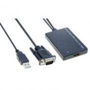 MIRANTE_HDMI CONVERTITORE da VGA+AUDIO ad HDMI (segnale audio ed alimentazione da cavo USB)