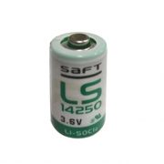 Batteria al litio: 1/2AA, 3.6v, 1.2 ah - Saft LS14250, terminali normali_mirante_elettronica_acilia