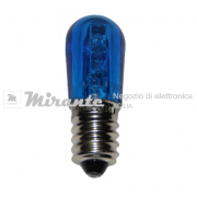 Lampadina LED a 14V attacco E14 colore Blu_mirante_elettronica_acilia