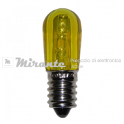 Lampadina LED a 14V attacco E14 colore Giallo_mirante_elettronica_acilia